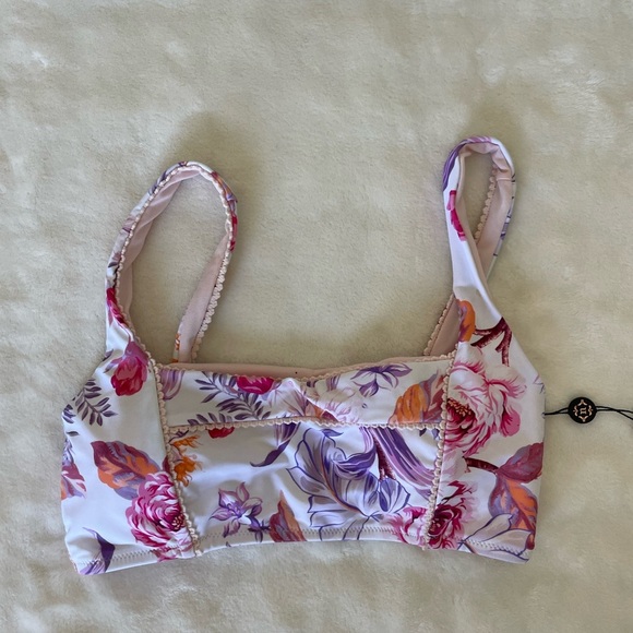 Nanette Lepore Cassia Floral Swimwear Top - Picture 1 of 7